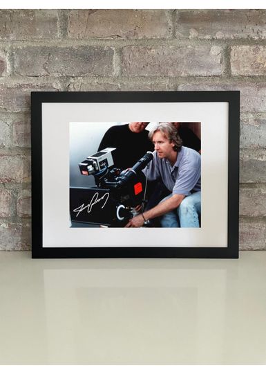 James Cameron Poster Photo Print with Reprint Autograph  Canadian Filmmaker Movie Director Memorabilia