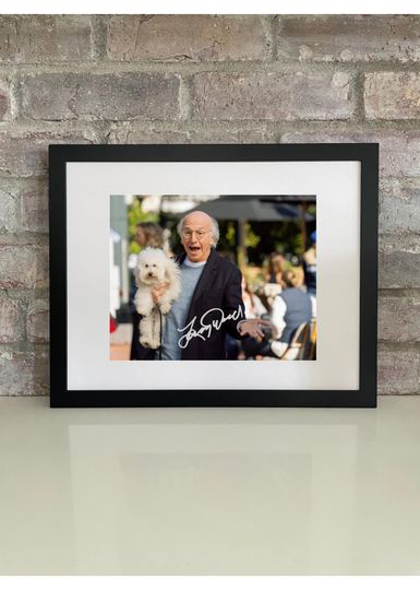 Discover Larry David Curb Your Enthusiasm Poster Photo Print with Reprint Autograph  Comedian TV Show Memorabilia