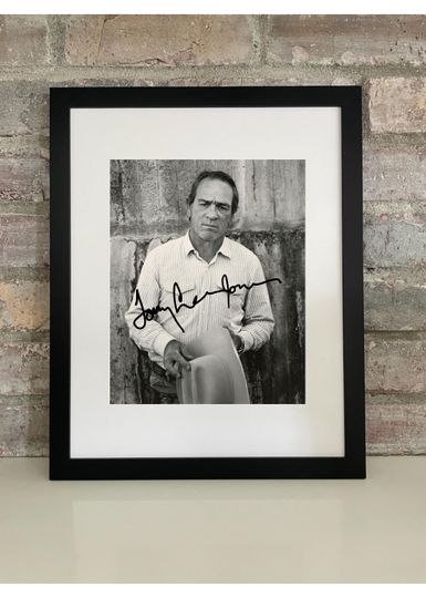 Discover Tommy Lee Jones Poster Photo Print with Reprint Autograph  American Actor Movie Collectible Wall Art