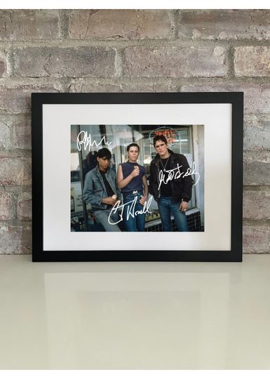 Discover The Outsiders 80s Cast Photo Poster with Reprint Autograph  Classic Teen Drama Print (Framed or Unframed)