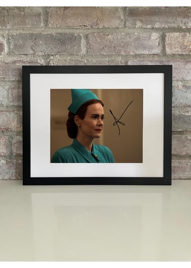 Discover Sarah Paulson Poster with Reprint Autograph  AHS & Ratched Star