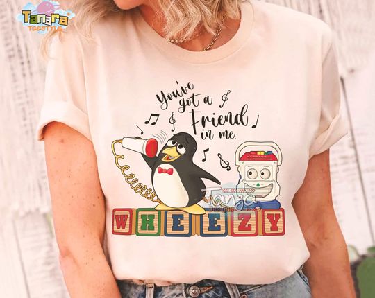 Discover Retro 90s Toy Story Penguin Wheezy Tee, You've Got A Friend In Me T-Shirt, Disney Penguin Awareness Day, Disneyland Trip