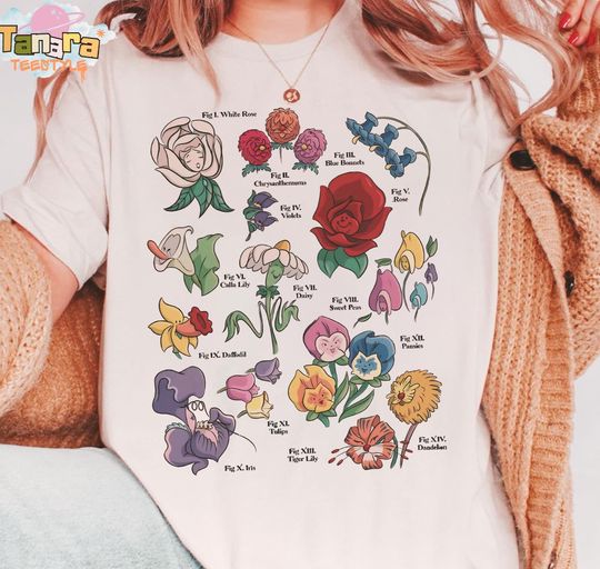 Discover Disney Alice In Wonderland T-Shirt, Singing Wildflower Seed Shirt, Cheshire Cat and Mad Hatter Tee, Disneyland Birthday Gift, Family Gift