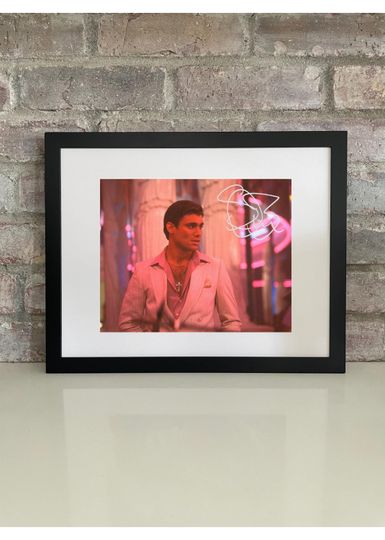Steven Bauer Scarface Movie Poster Photo with Reprint Autograph