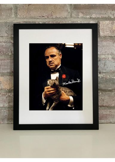 Discover Marlon Brando Poster Photo with Reprint Autograph