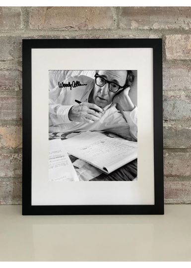 Discover Woody Allen Director Poster Photo with Reprint Autograph