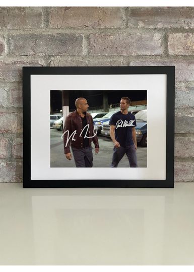 Discover Fast & Furious Poster Photo  Vin Diesel and Paul Walker Autograph Reprint