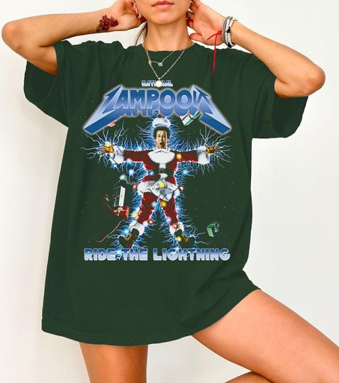 Clark Griswold National Lampoon T-Shirt, Ride The Lightning Funny T-Shirt