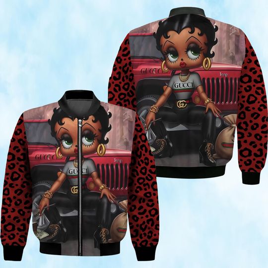 Discover Cool Betty Boop 3D Bomber Jacket, Funny Betty Boop Bomber Jacket, Lover Betty Boop Bomber Jacket, Gift For Men And Women.
