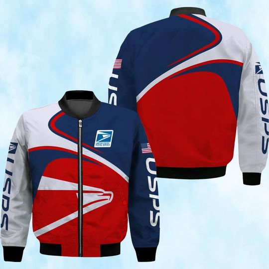 Discover Personalized Name Postal Worker 3D Bomber Jacket, United SPS Bomber Jacket, Postal Service Bomber Jacket, Gift For Men And Women.