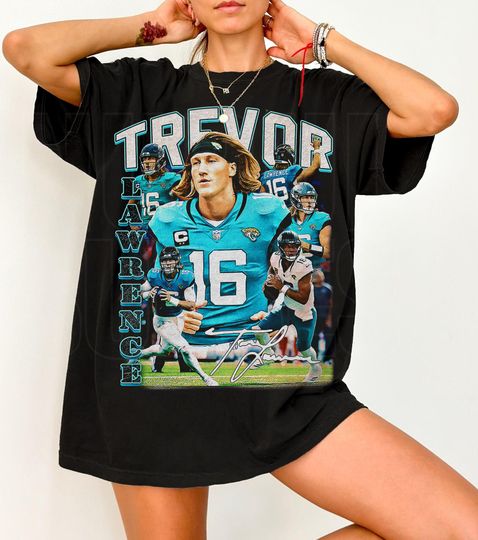 Discover Trevor Lawrence Jacksonville Vintage T-Shirt Unisex Football Graphic Tee