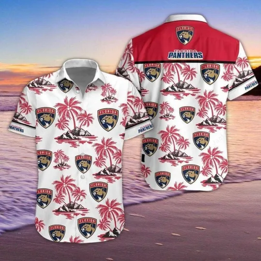 Florida Panthers Tropical Paradise Hawaiian Shirt aloha baseball fan shirt