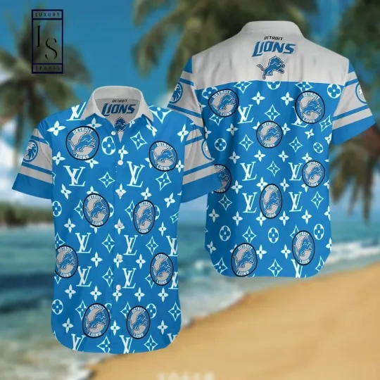 Discover Detroit Lions Luxe Logo Hawaiian Shirt