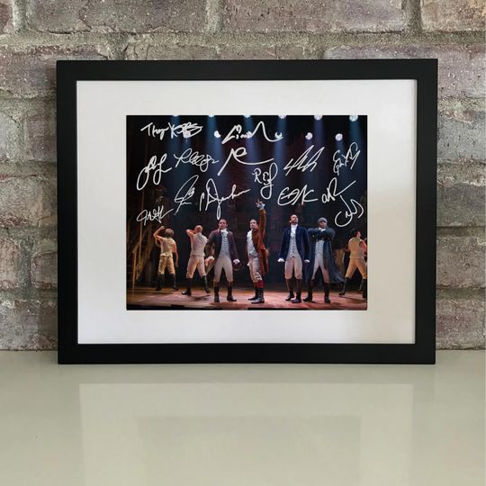 Discover Hamilton Original Broadway Cast Signed 8x10 Reprint Autograph Poster Print - LMM, Odom Jr., Soo & More!