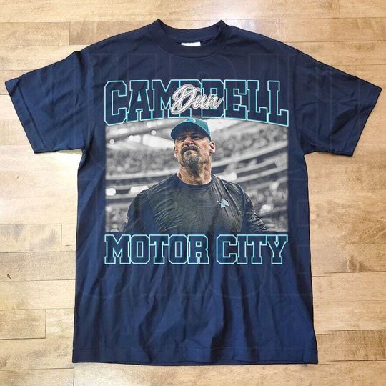 Discover Dan Campbell Motor City T-Shirt, Detroit Football Coach Unisex T-Shirt