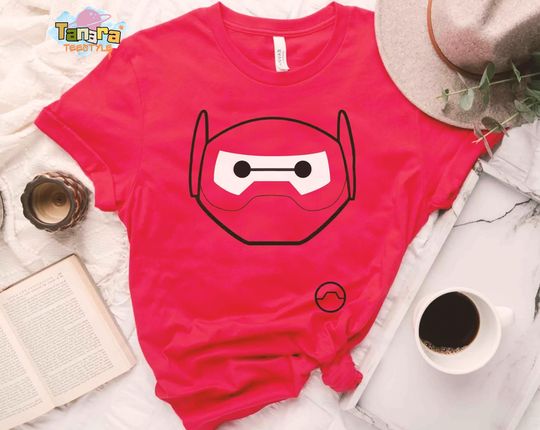 Discover Disney Big Hero 6 Baymax Big Face Halloween Shirt, Crop Top, Mickey's Not So Scary Party Tee, Disneyland Family Vacation 2025 Trip