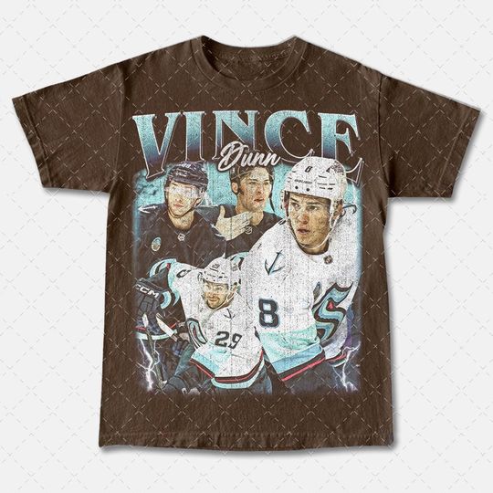 Discover Vintage 90s Vince Dunn Ice Hockey T-Shirt, Retro TV Show Graphic Tee, Pop Culture Shirt