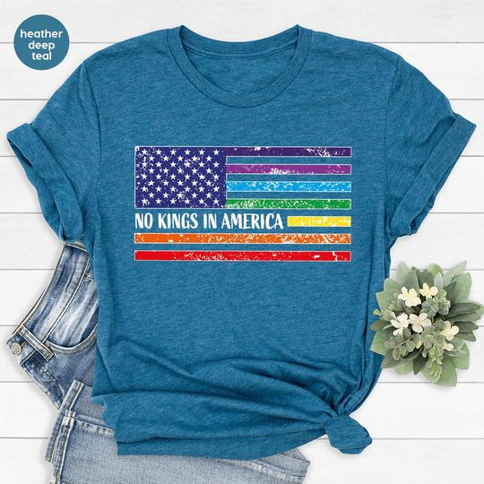 Discover No Kings in America Shirt, Anti Authoritarianism Shirt, Anti Trump Shirt, Political Shirts, Anti Maga Shirts, Protest Shirts, Resist Shirt