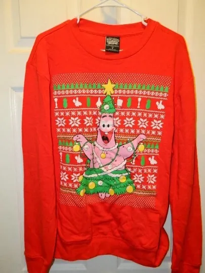 Discover Christmas UGLY SWEATER sure winner Adult Sz M lights Excellent Conidtion