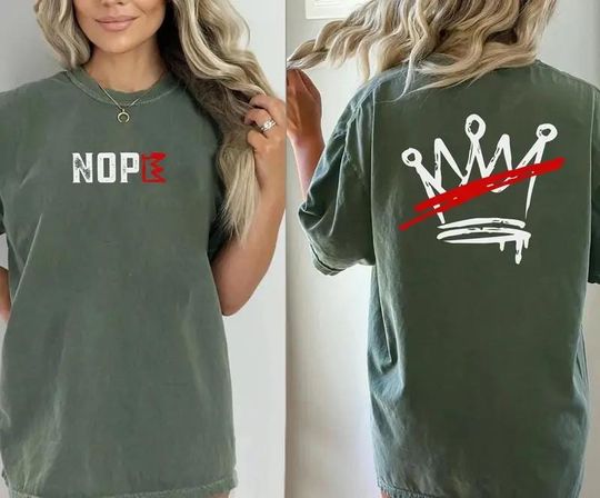 Discover No Kings in America Shirt, Anti Trump Shirt, Political Shirts, Anti Maga Shirt, Crown No Kings Shirt, Protest Shirt, Nope Kings Shirt