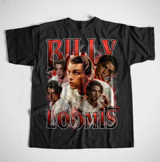 Discover Billy Loomis Vintage T-Shirt, Horror Movie Gift for Women and Men, Unisex T-Shirt
