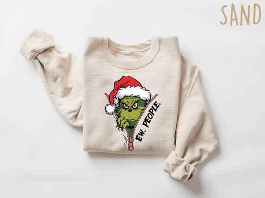 Discover Ew People Sweatshirt, funny character Sweatshirt, Grin Sweatshirt, Christmas funny character Shirt, Christmas Funny funny character Sweatshirt, Ew People Shirt