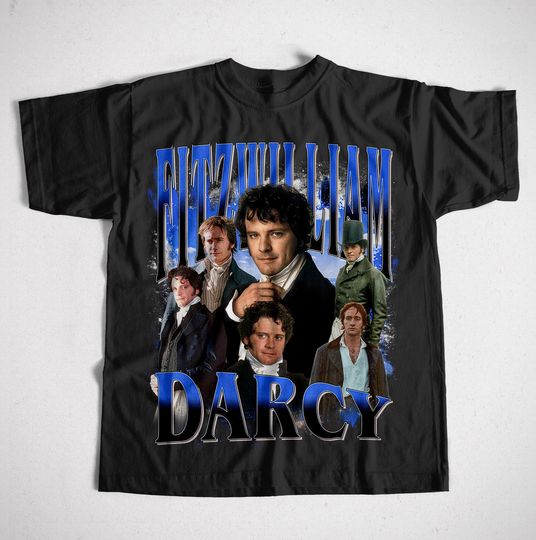 Discover Retro Fitzwilliam Darcy T-Shirt, Pride and Prejudice Shirt, Darcy Merch