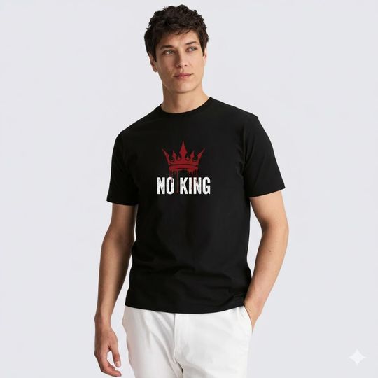 Discover No King T-Shirt for Men, Patriotic Shirt