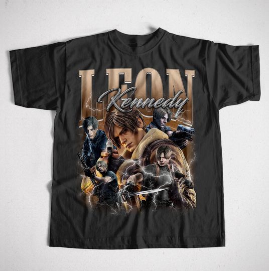 Discover Unisex Leon S Kennedy Vintage Graphic T-Shirt