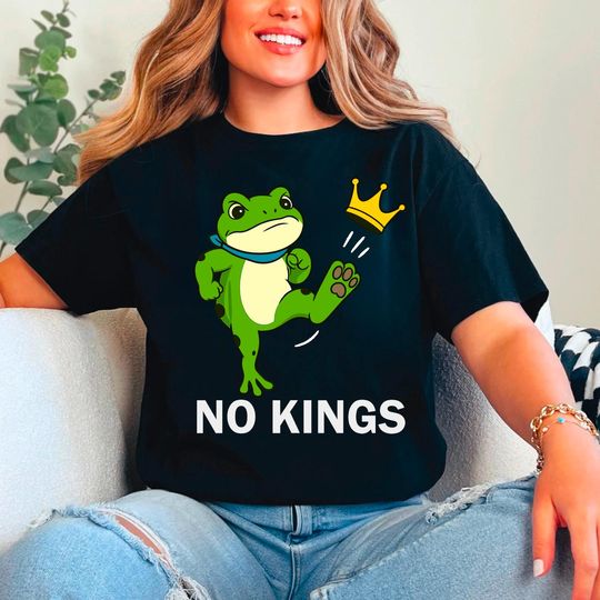 Discover No Kings Shirt Men Women Portland Frog Protest T-Shirt