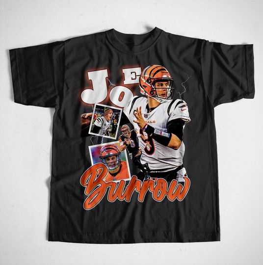 Discover Burrow Graphic Tee Unisex Casual Football T-Shirt Game Day Sports Apparel