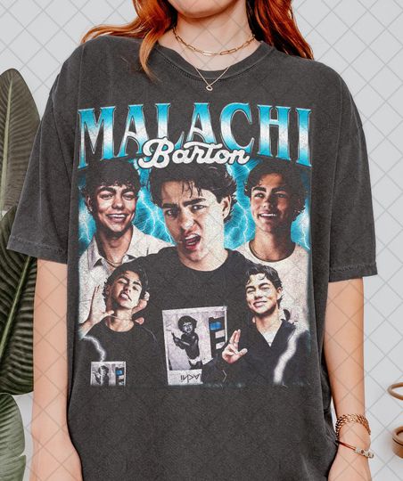 Discover Malachi Barton Vintage T-Shirt, Malachi Barton Bootleg Graphic Fan Tee