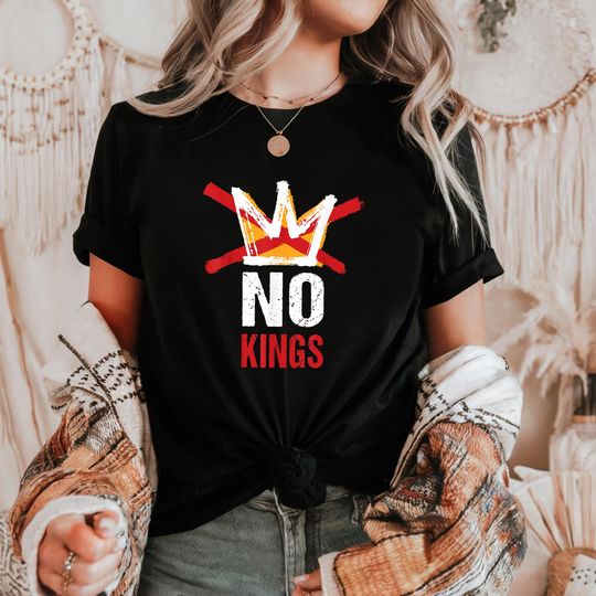 Discover No Kings in America, Pro Democracy Resistance Tee, Political Activist Apparel, Patriotic Protester Clothing