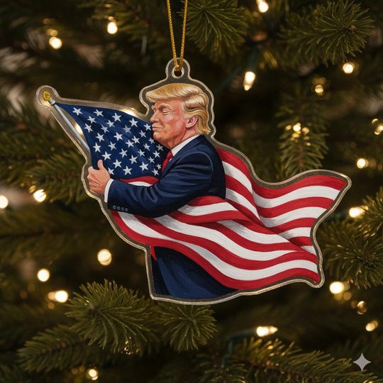 Discover Trump Ornament, Christmas Trump Acrylic Hanging Ornament, MAGA Ornament, Great Christmas Tree Ornaments, America Tree Ornament, Xmas Gift
