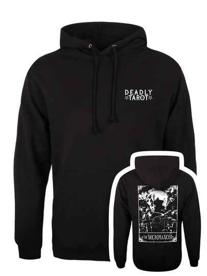 Discover Deadly Tarot The Necromancer Men's Black Hoodie