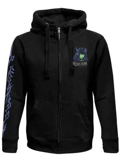 Requiem Collective Halle Black 3D Zip Hoodie