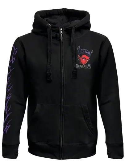 Discover Requiem Collective Scarlett Black 3D Zip Hoodie