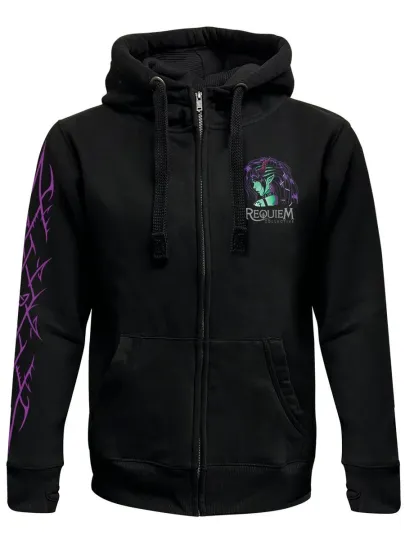 Discover Requiem Collective Ariana Black Zipped Hoodie