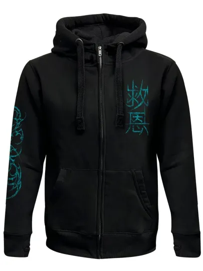 Pinku Kult Salvation Black Zipped Hoodie