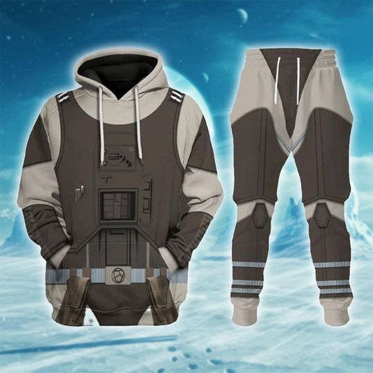 Discover Trooper Hoodie Joggers Sets, Sci-Fi Armor Costume Outfit, Cosplay Tracksuit, Gift for Him/Her, Galaxy War Apparel