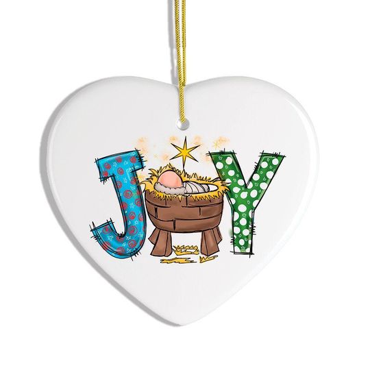 Discover Joy Nativity Baby Jesus Ceramic Christmas Ornament