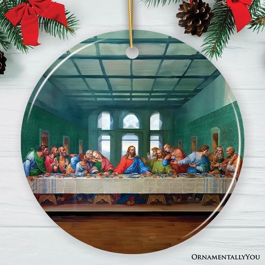 Leonardo da Vinci The Last Supper Ceramic Ornament