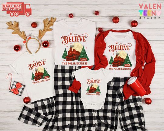 Discover Custom Polar Express Shirt, Polar Express Trip, Christmas Family Trip, Christmas T-Shirt, Merry Christmas Shirt, All Aboard Polar Express