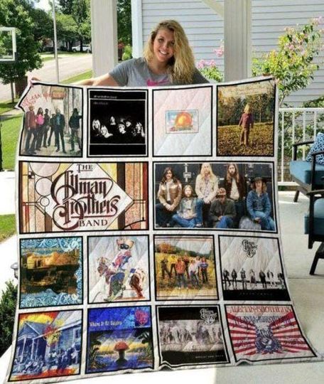 Discover The Allman Brothers Band Vintage Quilt Blanket, The Allman Brothers Band Cozy Quilt Blanket, Bedding blanket, Bedding Decor, Home Decor Gift