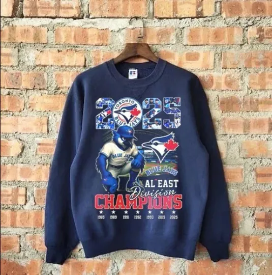 Discover Toronto Blue Jays 2025 AL East Division Champions Sweatshirt AN61401