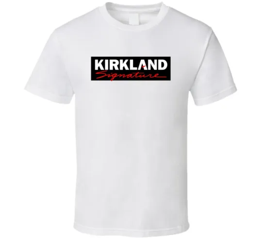 Discover Kirkland Signature Over The Counter Medication Logo T-Shirt