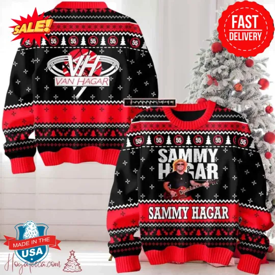 Discover Sammy Hagar 2024 Van Hagar Gifts 2024 Xmas Ugly Sweater