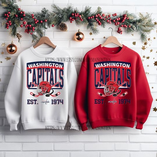 Discover Vintage Washington Capitals sweatshirt | Washington Capitals youth Sweatshirt | Washington Hockey Fan shirt | Hockey Fan shirt sweater