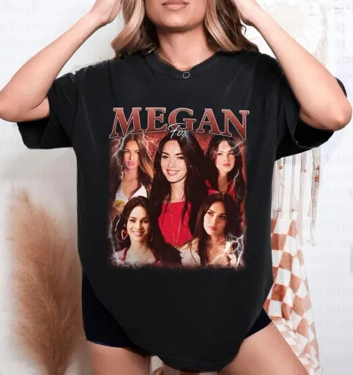 Megan Fox Fan T-Shirt | Retro Bootleg 90s Style | Vintage Birthday Gift