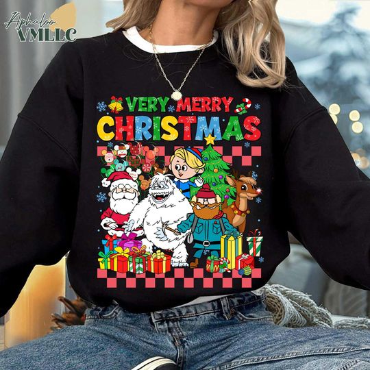 Discover Rudolph the Red Nosed Reindeer Christmas Shirt, Christmas Season Shirt, Very Merry Christmas Shirt, Christmas Gift, Christmas Sweatshirt